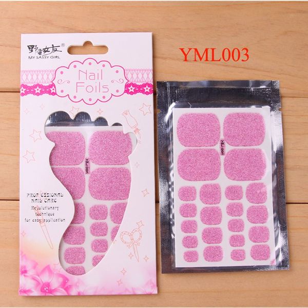 Zwiebelpulver Fußnagelaufkleber angebrachte Fußmaniküre Harajuku Nagelaufkleber Yml Paste Maniküre Serie 001-012 Nail Art Beauty