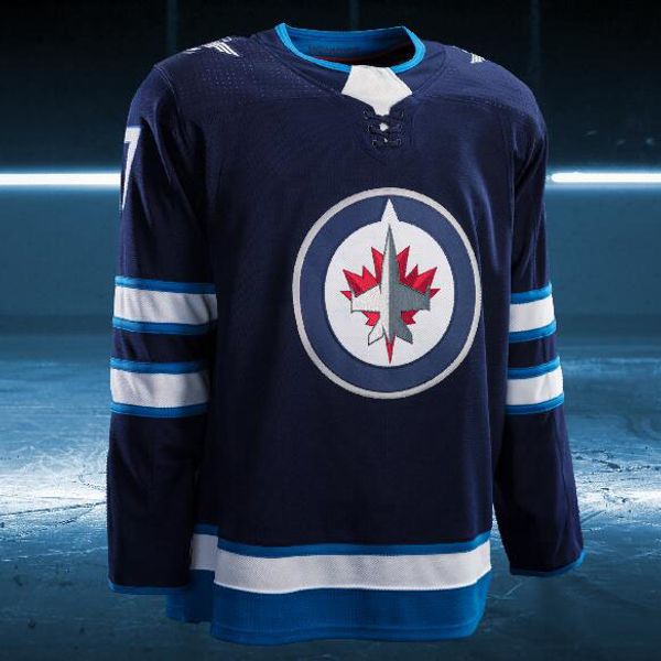 

2017-2018 Season Custom Blake Wheeler Ben Chiarot Tyler Myers Mark Stuart Jacob Trouba Eric Comrie Toby Enstrom Winnipeg Jets Jersey