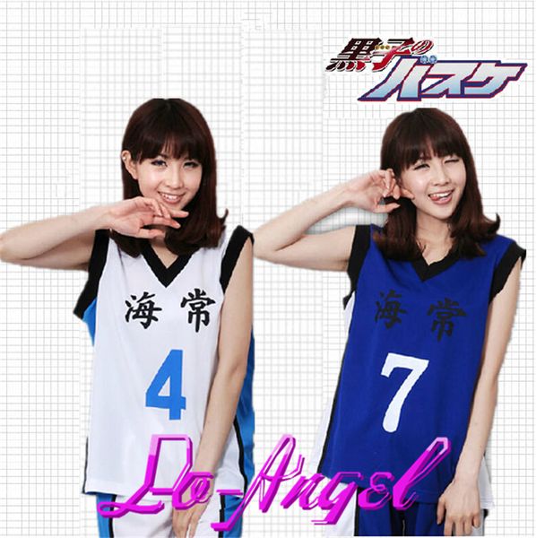 

wholesale-anime kuroko no basuke kaijo kise ryota/yukio kasamatsu basketball uniform jersey cosplay costume sportwear, Black