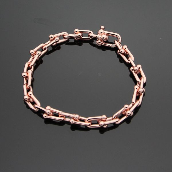 

Top quality hoop luxury hollow U shape connect bracelet in 18cm length Women Brand jewelry Free shipping PS5234A