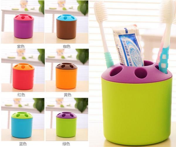 

creative home products gift toothpaste toothbrush holder toothbrush rack portable toothbrush holder 6 colors for choice