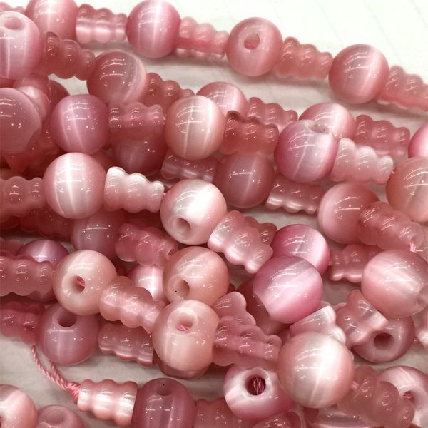 

pink cat's cat eye pagoda tee buddha head tibet guru big hole beads fit jewelry diy necklaces (10 beads/lot) 04190, Black