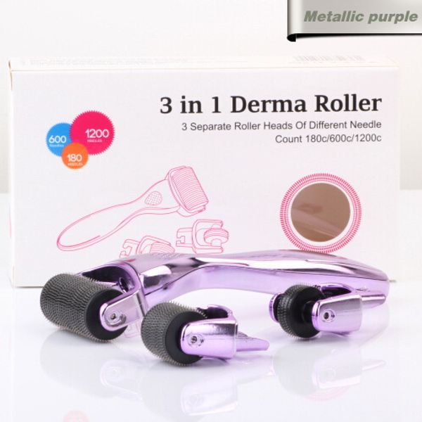 

derma roller 3 in 1 micro needles meso roller for acne scar freckle replacements derma skin roller