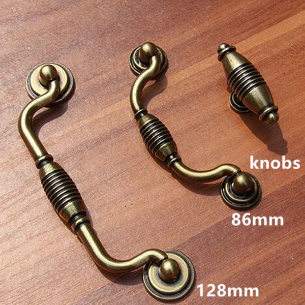 2019 Knob 96mm 128mm 160mm Vintage Bronze Kitchen Cabinet Dresser