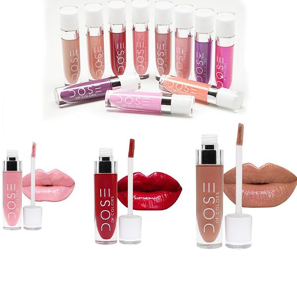 

2016 New Arrival Dose Of Colors Liquid Matte Lipstick Waterproof Lip Gloss Lipgloss Free shipping