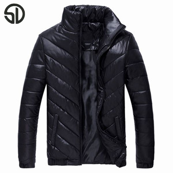 

wholesale- men's winter padded wadded jacket coat otherwear big size m-5xl thick bubble puffer coat cotton padded jacket youth winter w, Black