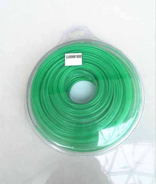 2 X Rolos aparador de linha redonda verde 2.65 MM X 500G para string trimmer cordão de primeira qualidade