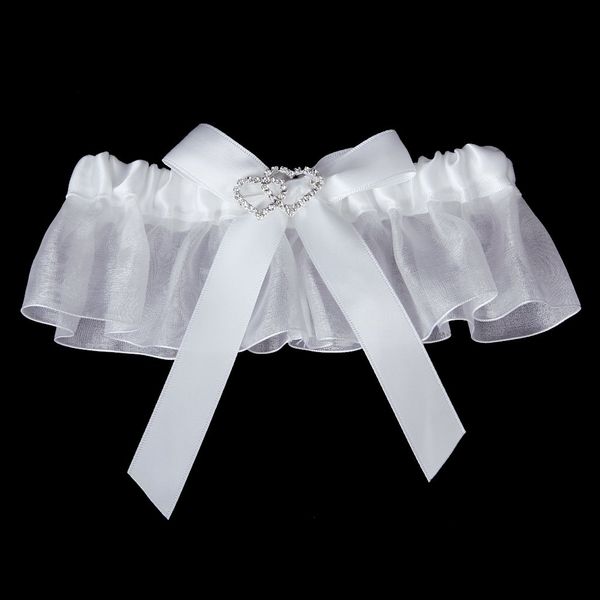 

wholesale-5 x (the bride chide diamond wedding garter white ball, Black;white