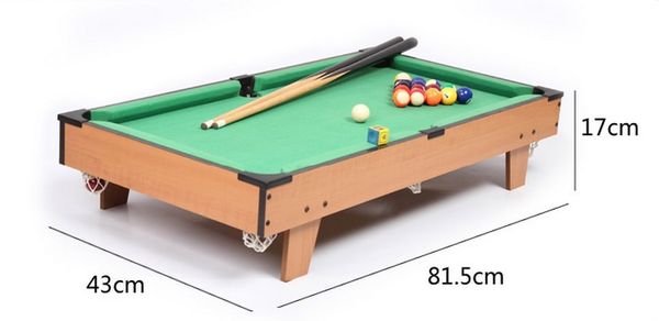 

wholesale- 81.5*43*17cm for children whole set portable game pool table simulation mini billiard table
