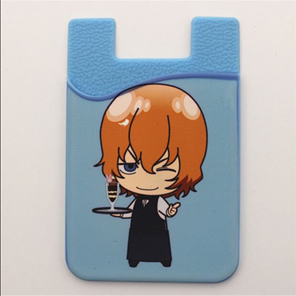 

and customized logo cell phone smart phone wallet pouch silicone 3m adhesive sticker back cover card holder for iphone 7