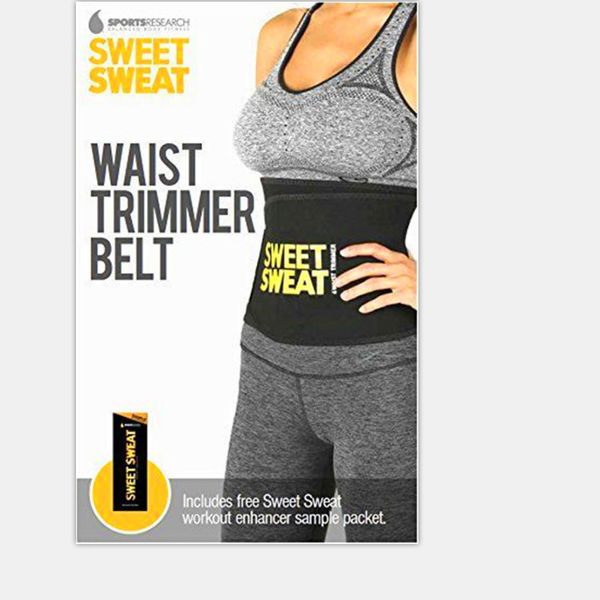 

sweet sweat waist trimmer belt premium fitness belt for men & women slimming belt