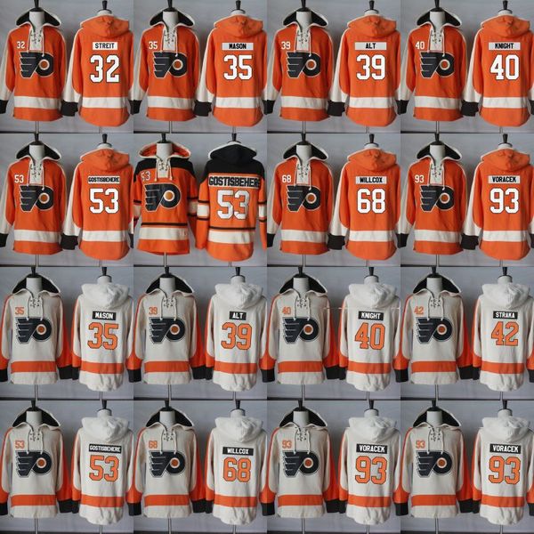 

Philadelphia Flyers Hoodie 32 Mark Streit 35 Steve Mason 39 Mark Alt 40 Corban Knight Hockey Jersey Hoodies Sweatshirts