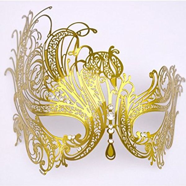 

metal laser cut filigree masquerade venetian party mask