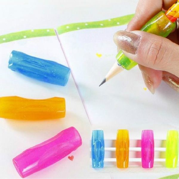 

wholesale-4pcs soft rubber grip pen ortcs er pencil grip practice calligraphy tools