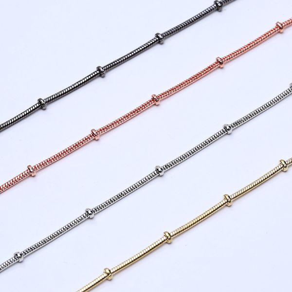 

24 inch 1.2mm snake chains necklace rose gold/gold/silver/black fashion jewelry necklaces flat plain chain accessories jewellry dhl