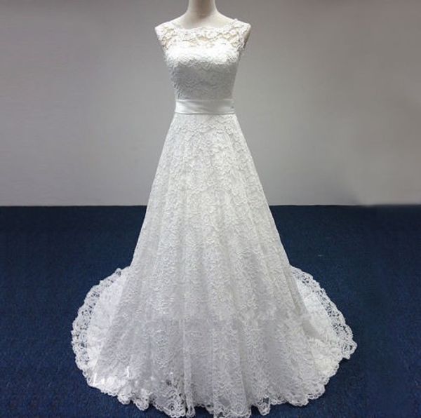 

cap sleeves lace a line white ivory wedding dress 2018 court train wedding gowns lace up