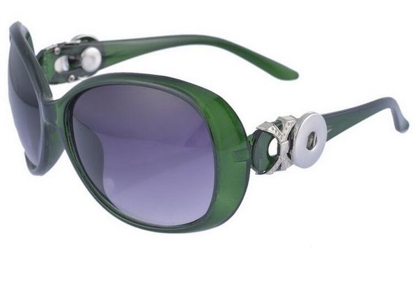 

popular green new diy sunglasses noosa button noosa chunks interchangeable button sunglasses fashion accessories women snap button jelwery, White;black