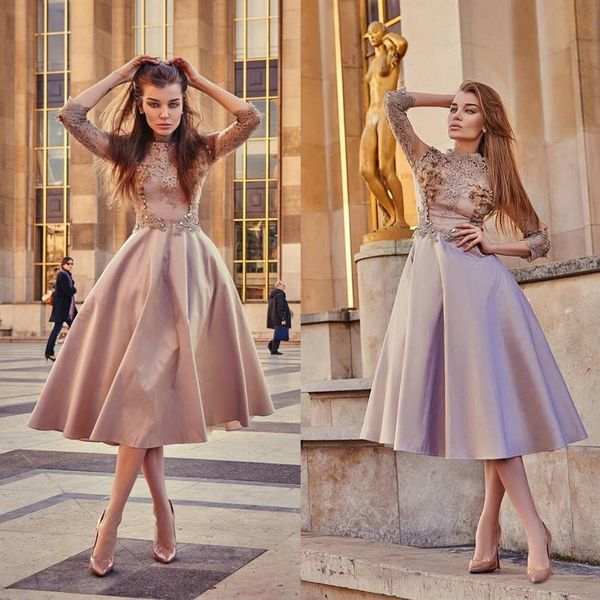 abiti da cerimonia con maniche corte