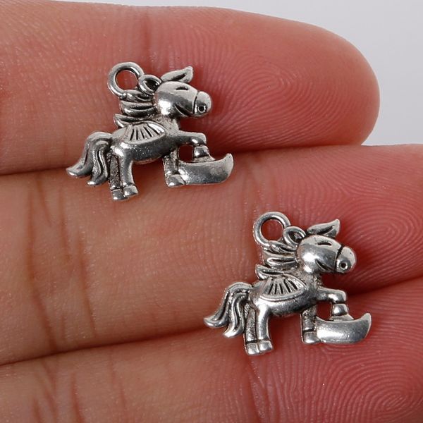 

бесплатная доставка 12 шт. 14x16 мм цинковый сплав античное серебро кольт diy подвески подвески ювелирных изделий diy, Bronze;silver