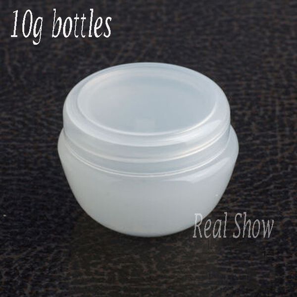 

20pcs/lot travel cosmetics bottles, cream bottles , pp jar boxes, 10g cosmetic jar emulsion sample bottle