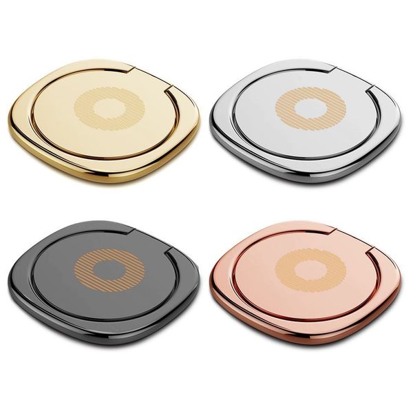 

360 Degree Metal Finger Ring Holder Mobile Phone Ring Stand Holder For iPhone Samsung Mobile Phones With Package