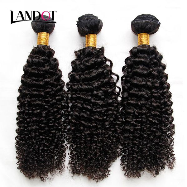 Cabelo Encaracolado Malaio Não Transformados Malaio Encaracolado Kinky Tecer Cabelo Humano 3 Pacotes Muito 8A Grau Malaio Jerry Cachos Extensões de Cabelo Dyeable