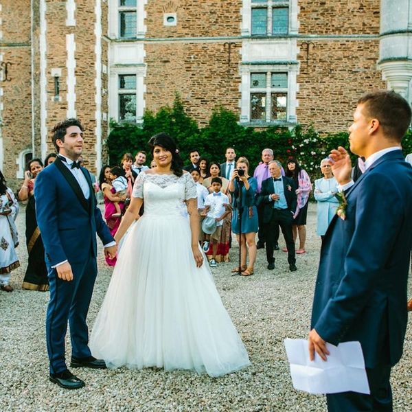 

plus size lace wedding dresses 2019 new custom vestido de noiva a-line sweep train short sleeve off-the-shoulder tulle bridal gowns w1028, White