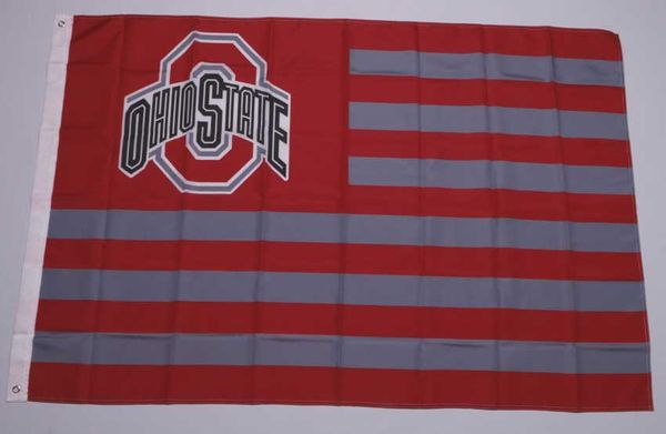 

Флаг штата Огайо 3ft x 5ft для Знамени флага полиэфира NCAA с Grommets