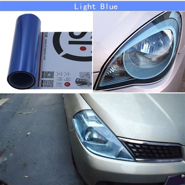 2 PZ 30 CM X 100 CM Auto Car Luce Faro Fanale Posteriore Tinta styling impermeabile Pellicola Del Vinile Adesivo 12 Colori Option237B