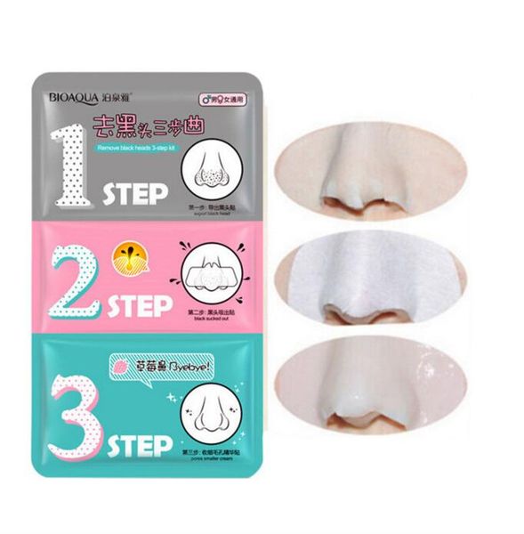 

holika holika pig нос прокладки чистки черноголовых remover 3 step kit корейский косметика для лица нос лечение и маски