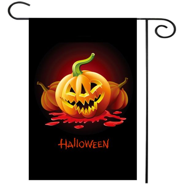

2016 pumpkin halloween decoration party bar garden flag indoor flags custom garden flag home banner flag ing