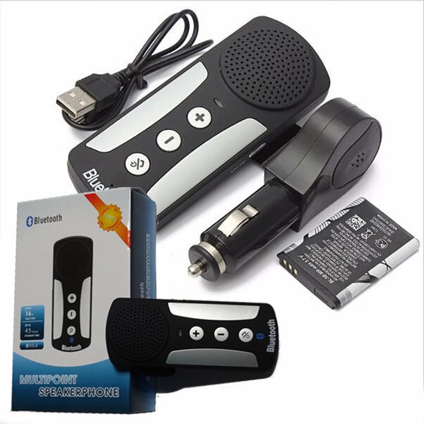 Auto-MP3-Receiver 4-in-1-Multifunktions-Mini-Bluetooth-Funk-Sonnenblende-Freisprechlautsprecher mit Mikrofon MP4-Musikplayer für Mobiltelefone