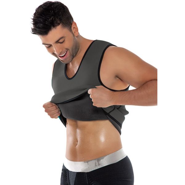 

wholesale-xs - 5xlplus size gray male ultra sweat corset 2016 waist training corset for men neoprene waist trainer shaper 1222aw, Black;brown