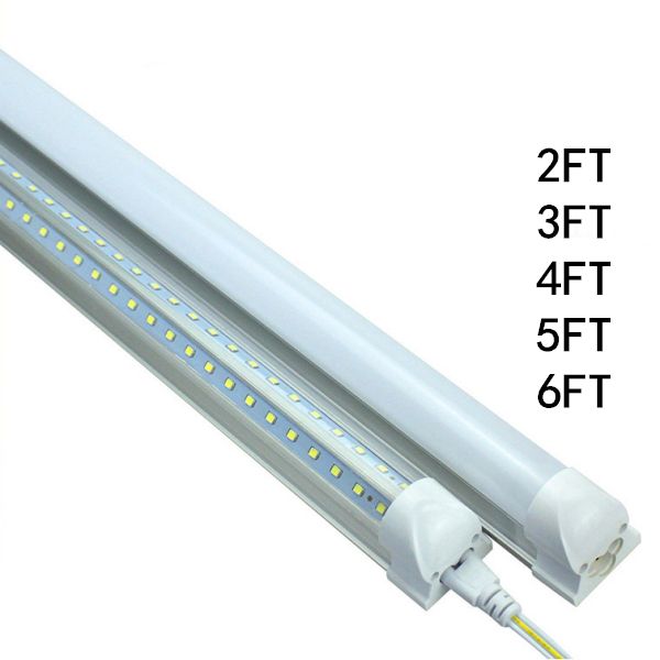 

V-образный 2ft 3ft 4ft 5ft 6ft 8ft светодиодные трубки свет T8 интегрированные светодиодные