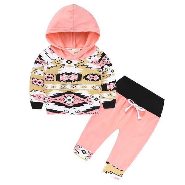

new arrival baby clothing set baby girls clothes hoodie hooded + pants two piece suits winter autumn long sleeve outfits set, White