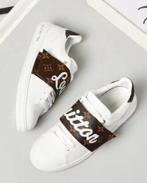 

19ss newest upscale hot women lzzv Party Wedding Shoes white brown suede low top sneakers,design causal shoes