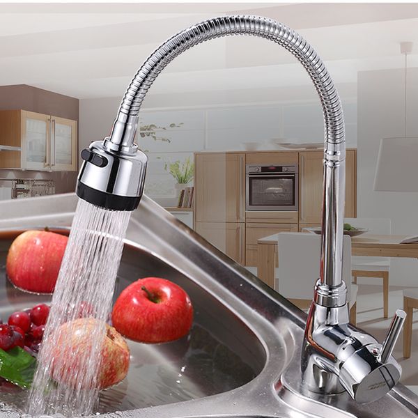 

kitchen mixer cold and kitchen water tap kitchen faucet dual effluent conversion copper interface 360 degrees omnidirectional rotatio