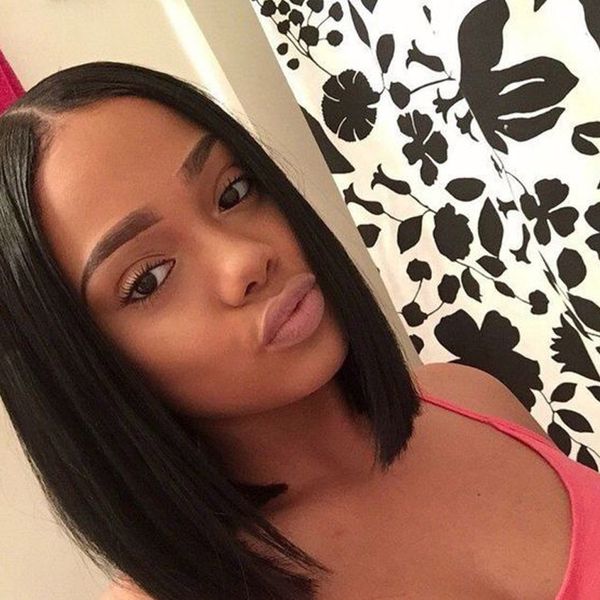 Human Hair Lace Wigs Peruvian Hair Lace Front Wigs For Black Women