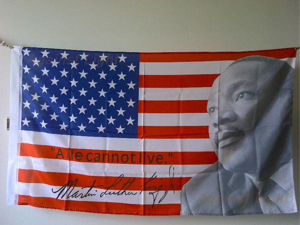 2019 Martin Luther King Jr Flag 90 X 150 Cm Polyester Us Usa