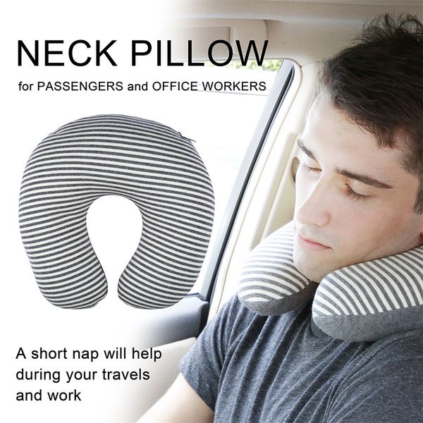

wholesale- langria u shaped slow rebound memory foam pillow travel neck pillows health care headrest for office flight car traveling