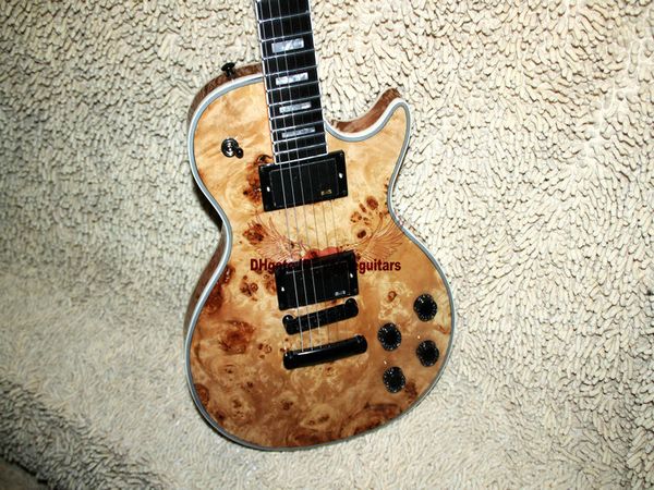 

Whole ale guitar cu tom wooden electric guitar one piece neck ebony fingerboard guitar hipping