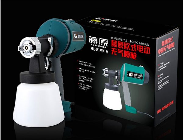 

fujiwara electric spray gun 1.5mm/1.8mm/2.5mm valve plug 500w spray gun high atomization paint coating sprayer t03026