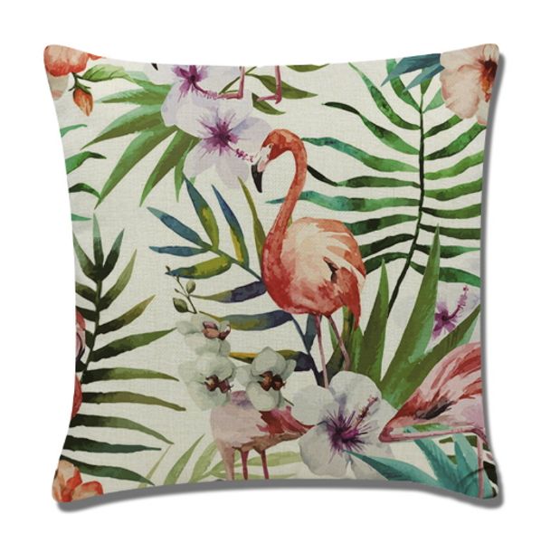 

новый дизайн flamingo наволочка площади льняные наволочки подарков рождество подушка обложка диван декоративные украшения подушки чехлы чехл