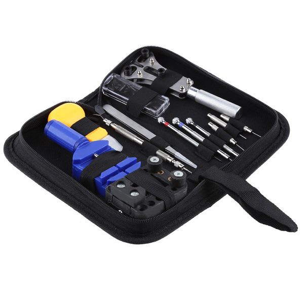 

wholesale-13pcs watch repair tools portable wrist watch repair tool set professional tools for watchmaker adjuster opener