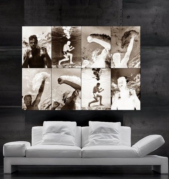 

Мухаммед Али против бригадира Печать плакатов wall art 8 частей NO242