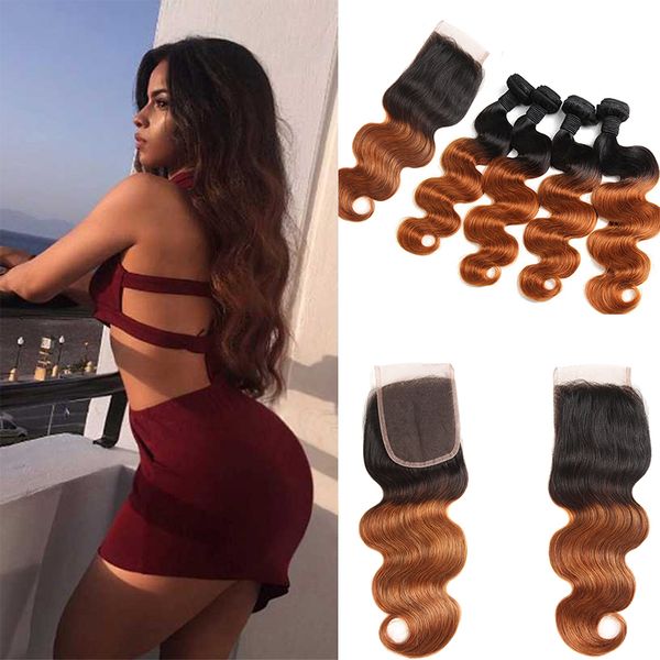 

Ombre 1b 30 brazilian body wave hair 4 bundle with clo ure 8a brazilian virgin ombre body weave human hair exten ion