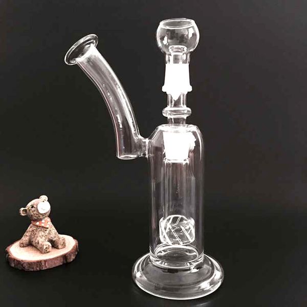 

Bubbler Hand Blown Glass Vase Perc Percolator Water Smoking Pipe 18.8mm Joint size glass bowl With Dome Nail heady glass oil rig