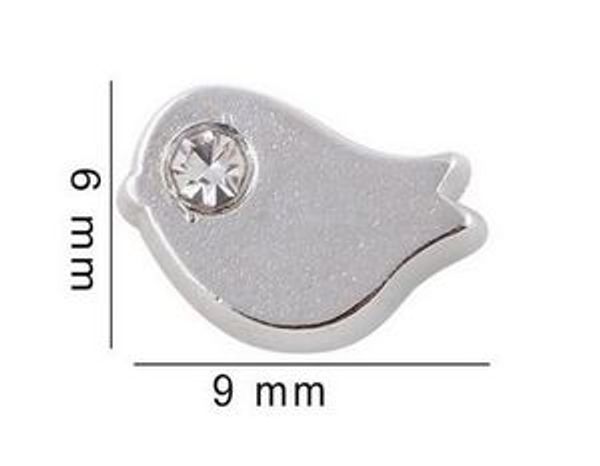

20pcs/lot silver bird floating locket charms fit for glass magnetic memory floating locket pendant jewelrys making, Bronze;silver