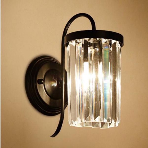 

simple led crystal wall lamps modern living room background bedroom bedside lamp study stair bathroom mirror wall lights