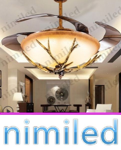 2020 Nimi918 42 Invisible Ceiling Fan Lights Light Led Resin